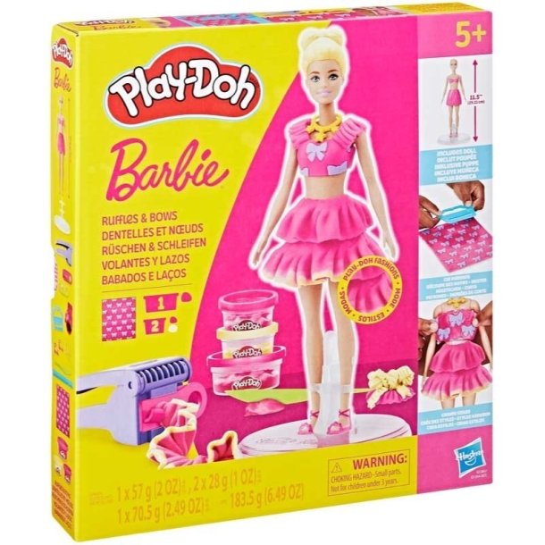 Play-Doh Barbie Designer Dukker med Modellervoks (Assorteret)