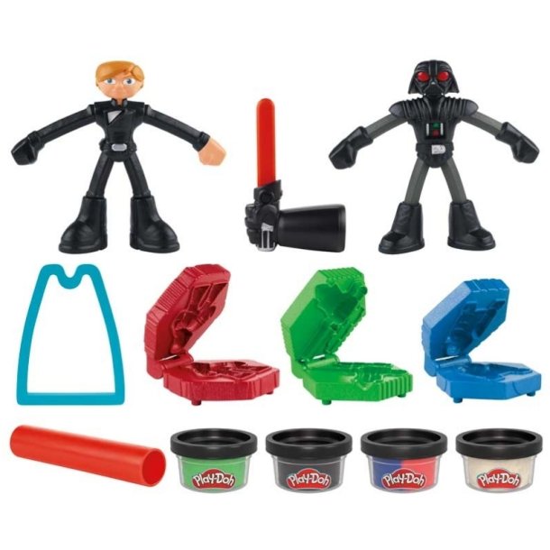Play-Doh Star Wars Byg &amp; Skr Lyssvrd Modellervoksst