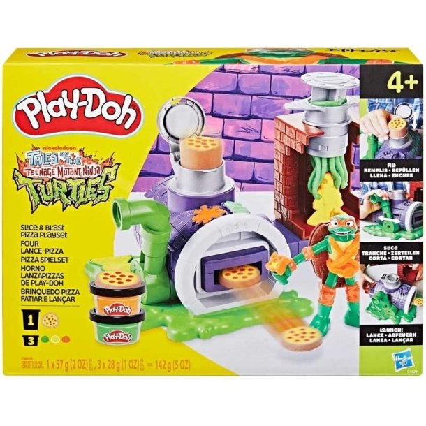Play-Doh Ninja Turtles Pizza Slice &amp; Blast med Modellervoks