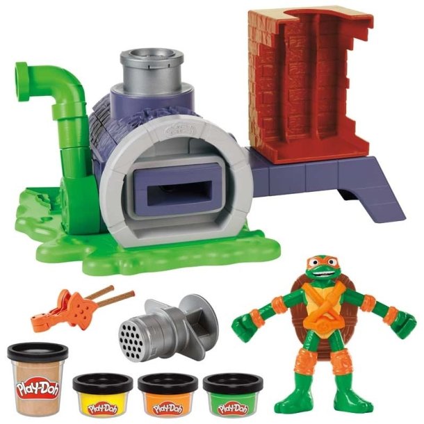 Play-Doh Ninja Turtles Pizza Slice &amp; Blast med Modellervoks