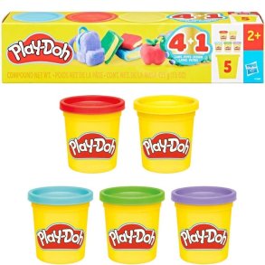 Play-Doh Frgpaket med 5 Burkar Modellera