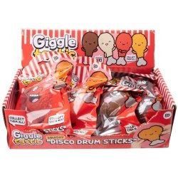 Giggle Tastic Disco Drumsticks - Legetj formet som kyllingelr (Assorteret)