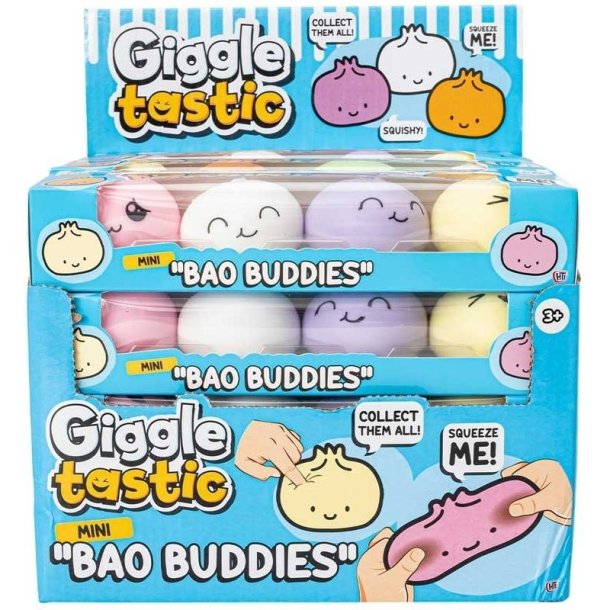 Giggle Tastic Mini Bao Buddies (4-pak, assorteret)