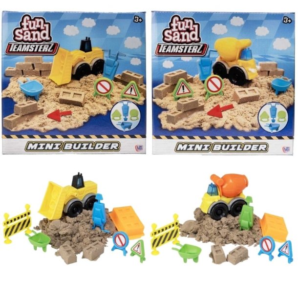 Fun Sand Teamsterz - Byggepladskretj med Fun Sand (Assorteret)