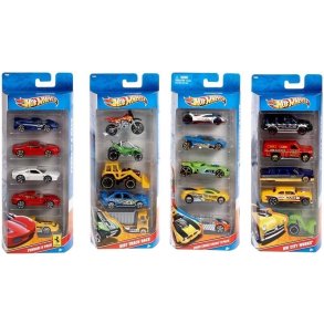 Hot Wheels Basic Car Biler 5-Pak (Assorteret) 