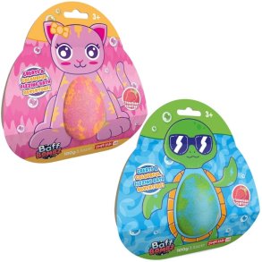 Animal Baff Bombz til Badekar  Kat eller Skildpadde (Assorteret)