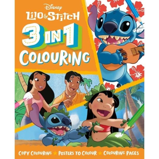 Disney Lilo &amp; Stitch: 3-i-1 Malebog