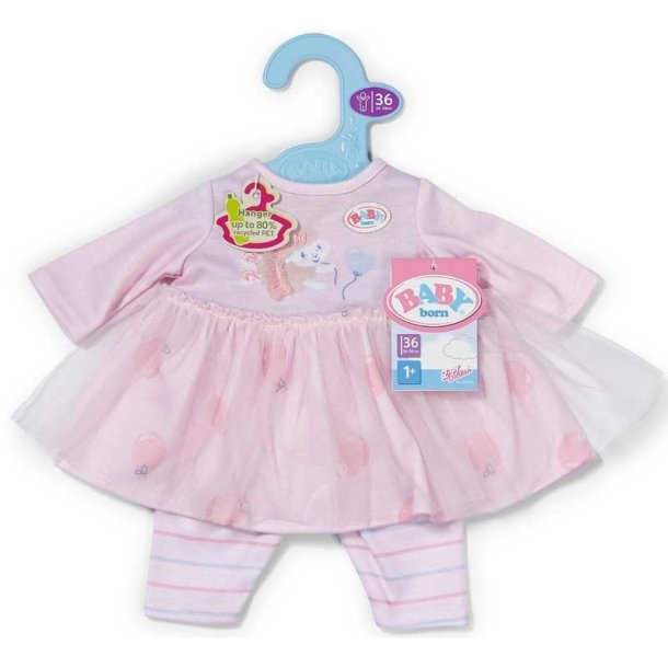 BABY born Kjole med Rose motiv  36 cm