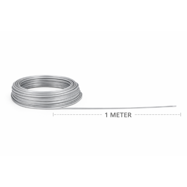 Filament til 3D-pen - Transparent - Light Grey - Meter m�l
