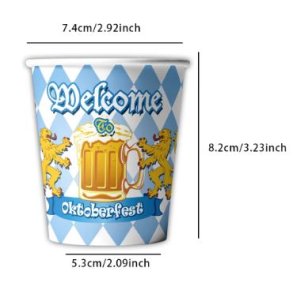 Oktoberfest och tyroler Pappmugg - 10 st