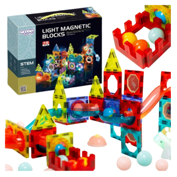 Magnetisk byggeklodser  75 dele