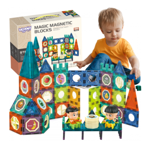 Magnetisk Slot-byggeklodser  98 dele