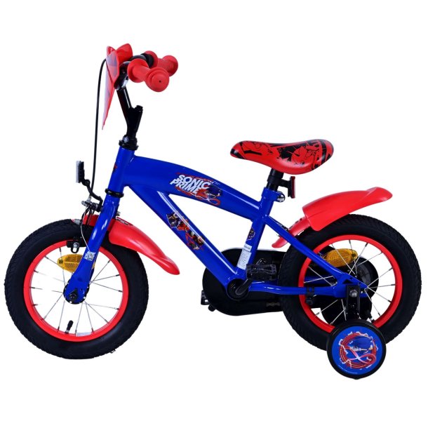 Turbo Crew 12&Prime; B�rnecykel &ndash; Bl�/R�d