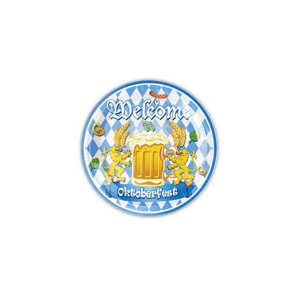 Oktoberfest og Tyroler Tallerken 7" - 10 stk