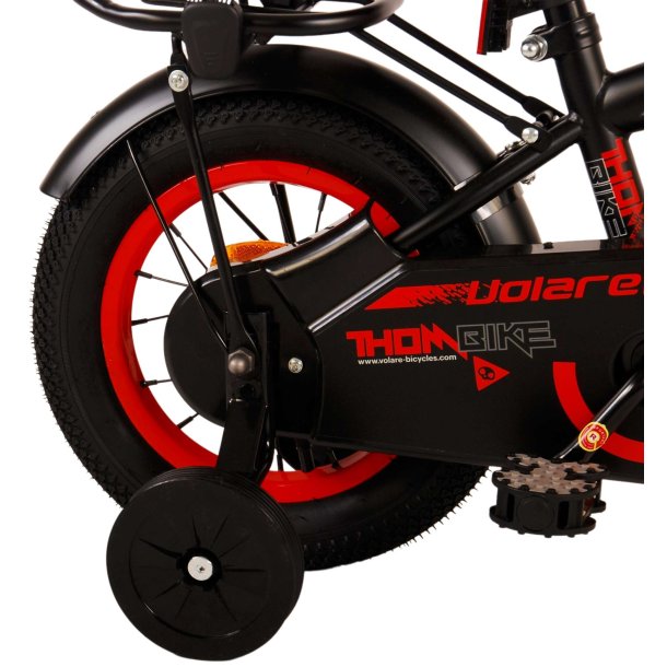 Volare Thombike 12&Prime; B�rnecykel &ndash; Sort/R�d