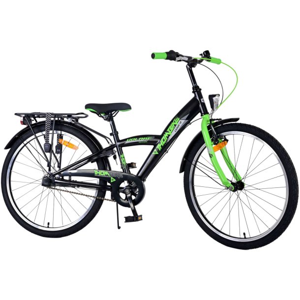 Volare Thombike 24&Prime; Juniorcykel &ndash; Gr�n/Sort - Shimano 3 gear