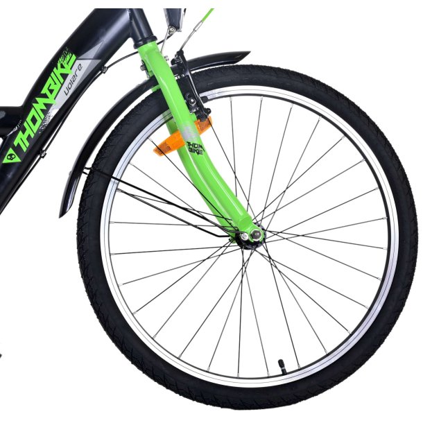 Volare Thombike 24&Prime; Juniorcykel &ndash; Gr�n/Sort - Shimano 3 gear