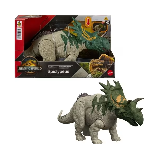 Jurassic World Rebirth Wild Roar Spiclypeus - Dinosaur med lyd og angrebsfunktion