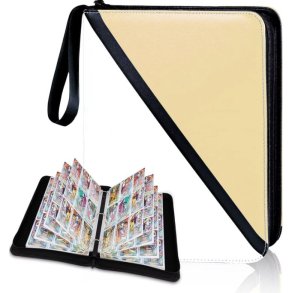 MIO 9-Pocket PU Leather Pok�mon Kortp�rm med Dragkedja – Samlarp�rm f�r 900 Kort