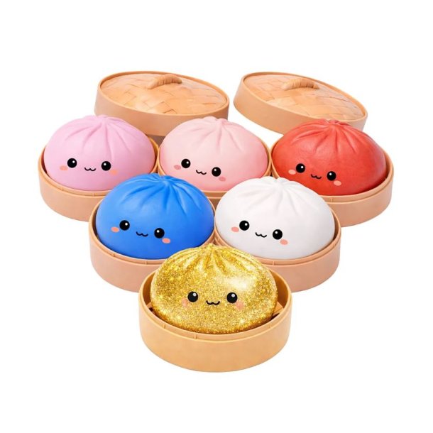 Squishy Rainbow Dumpling Mini Bao 5,5 cm - Flere varianter - Assorteret