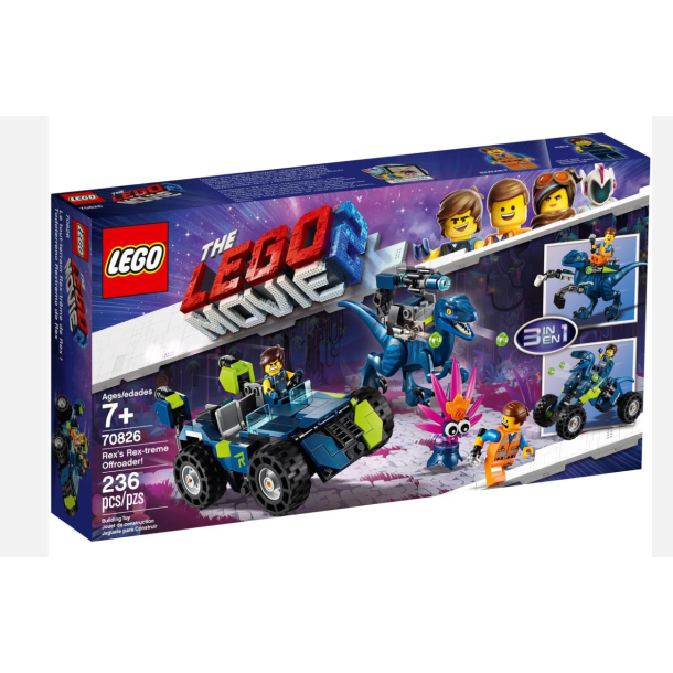 LEGO The LEGO Movie 2 70826 - Rex�s Rex-treme Offroader! - 236 dele