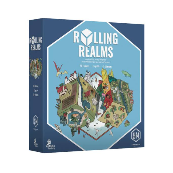 Rolling Realms - Strategisk Roll &amp; Write-br�tspil - Engelsk