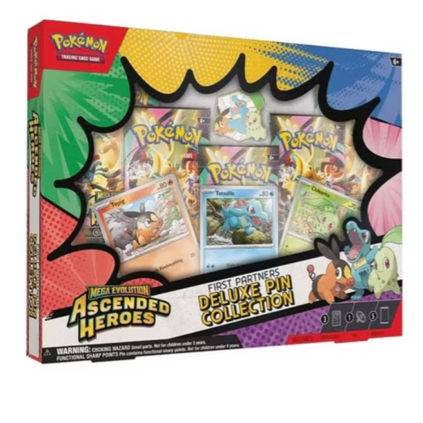 Pok�mon Ascended Heroes � First Partners Deluxe Pin Collection (5 Boosters)