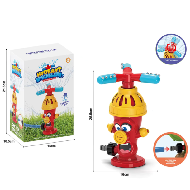 Cartoon Hydrant� - Sjov vandsprinkler til b�rn