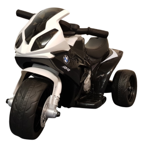 El Motorcykel til B�rn 6V - Sort BMW Style med Lys