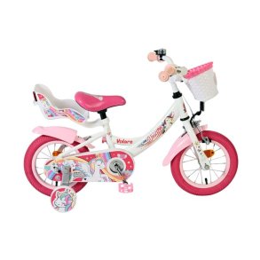 Volare Unicorn 12&Prime; B�rnecykel &ndash; Hvid
