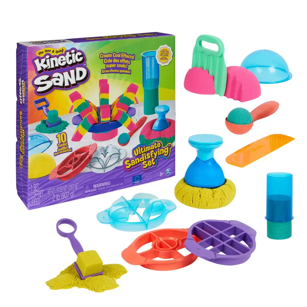 Kinetic Sand Ultimate Set 1 kg + 10 redskaber
