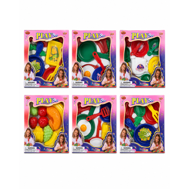 Play Set - Assorteret k�kken og legemadss�t til b�rn