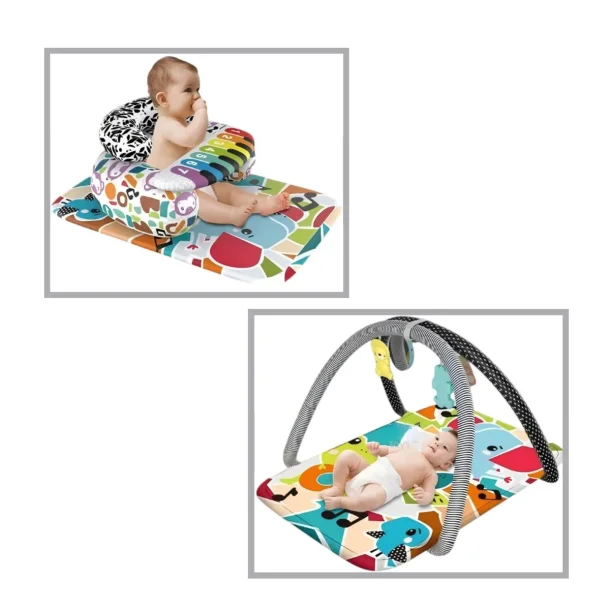 Baby aktivitetsgym 7-i-1 med musikpiano, lys og leget�j