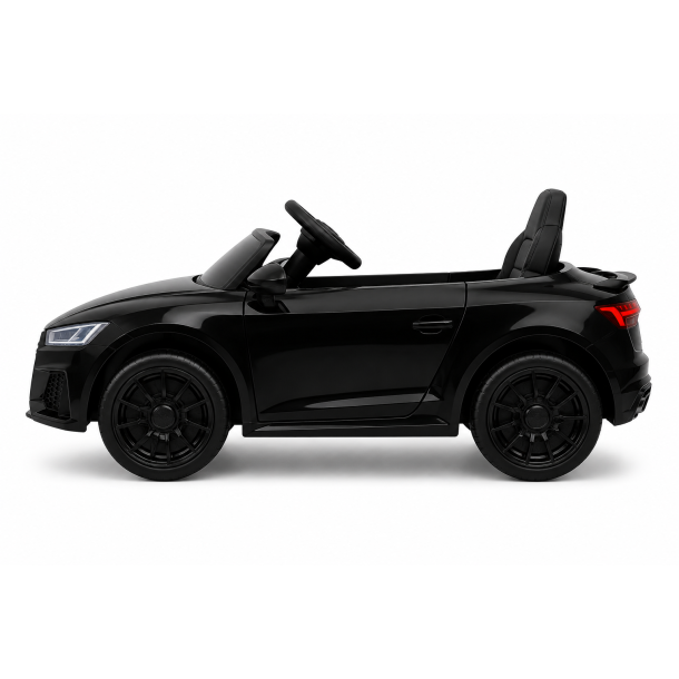 Audi RS Elbil til B�rn - Sort Cabriolet 6V med Lyd &amp; Lys