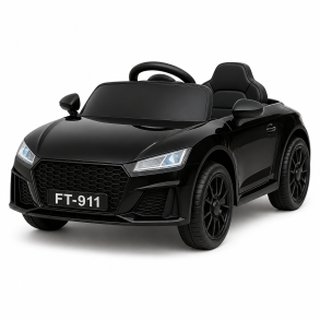 Audi RS Elbil til B�rn - Sort Cabriolet 6V med Lyd & Lys
