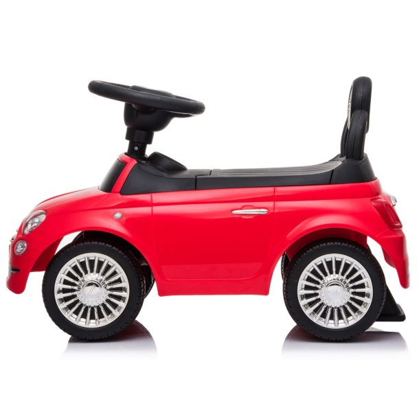 Fiat 500 R�d G�bil til b�rn - Licenseret model fra 12 m�neder
