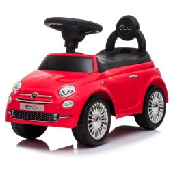 Fiat 500 R�d G�bil til b�rn - Licenseret model fra 12 m�neder