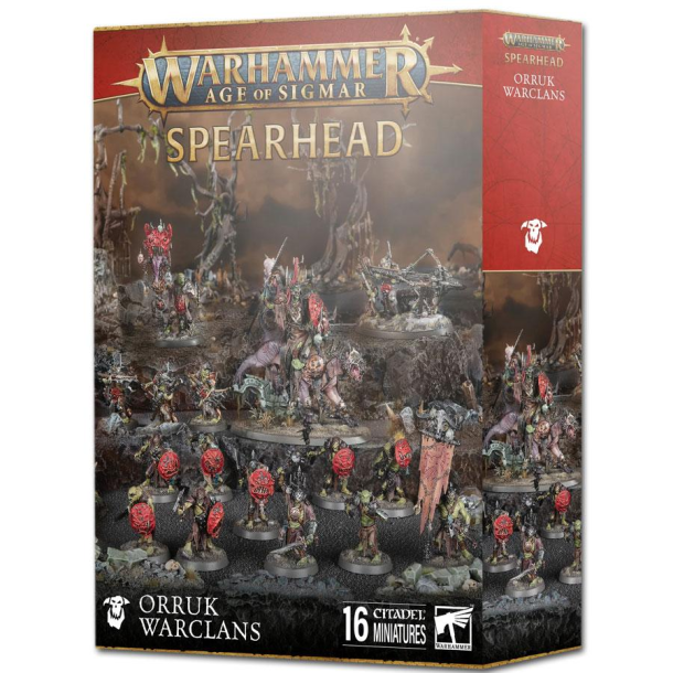 Games Workshop - Warhammer Age of Sigmar - Spearhead Orruk Warclans - 16 Figurer