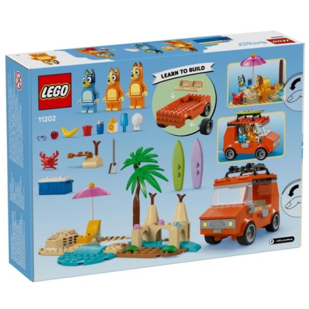 LEGO Bluey - Blueys Familie-Biltur til Stranden