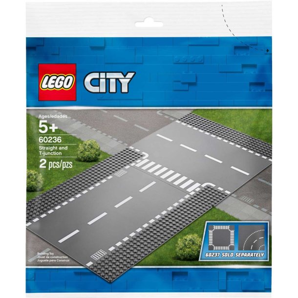 LEGO City 60236 - Lige vej og T-kryds - 2 dele