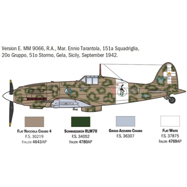 Italeri 1:72 MC.202 Folgore Aces - 1/72 modellflygplan
