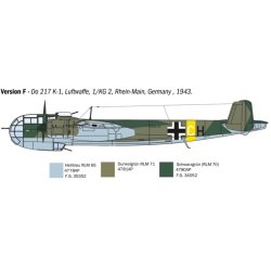 Italeri 1:72 Donier DO-217 K1/K2 with Fritz-X guided bombs - 1/72 Modelfly