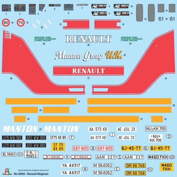 Italeri 1:24 Renault AE500 Magnum - 1:24 Modelastbil