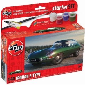 Airfix Jaguar E-Type Byggest  Lille Starterst 1:43