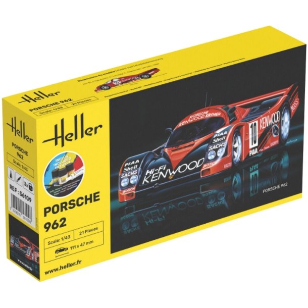 Heller STARTER KIT Porsche 962 i 1:43