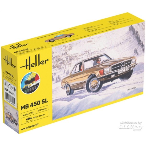 Heller STARTER KIT Mercedes-Benz 450 SL i 1:43
