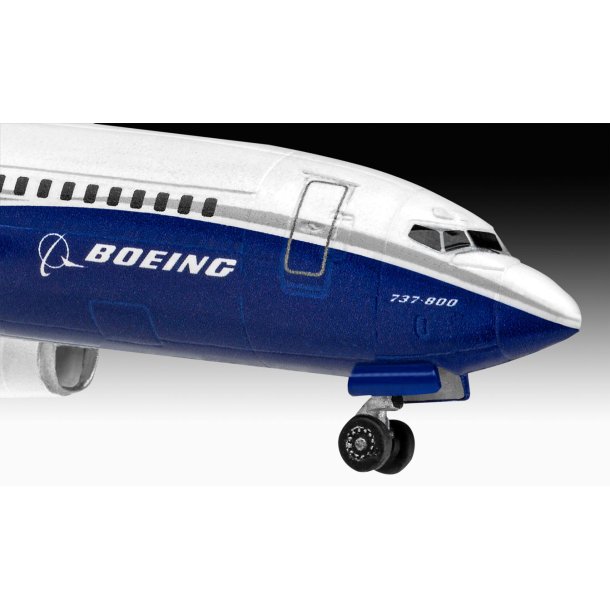 Revell Set Boeing 737-800 - 1:288 - Med lim og maling