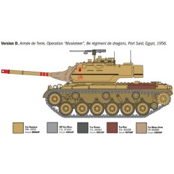 Italeri 1:35 M-47 Patton, 6 forskellige designs - 1/35 Modelkampvogn