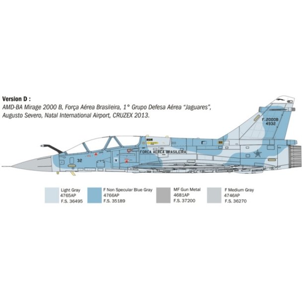 Italeri 1:72 Mirage 2000 B/D - 1/72 Modelfly