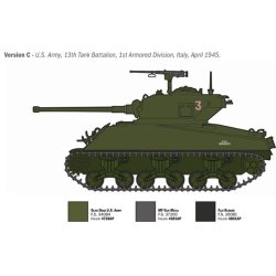 Italeri 1:35 Sherman M4A3 Wet - 1/35 Modellstridsvagn
